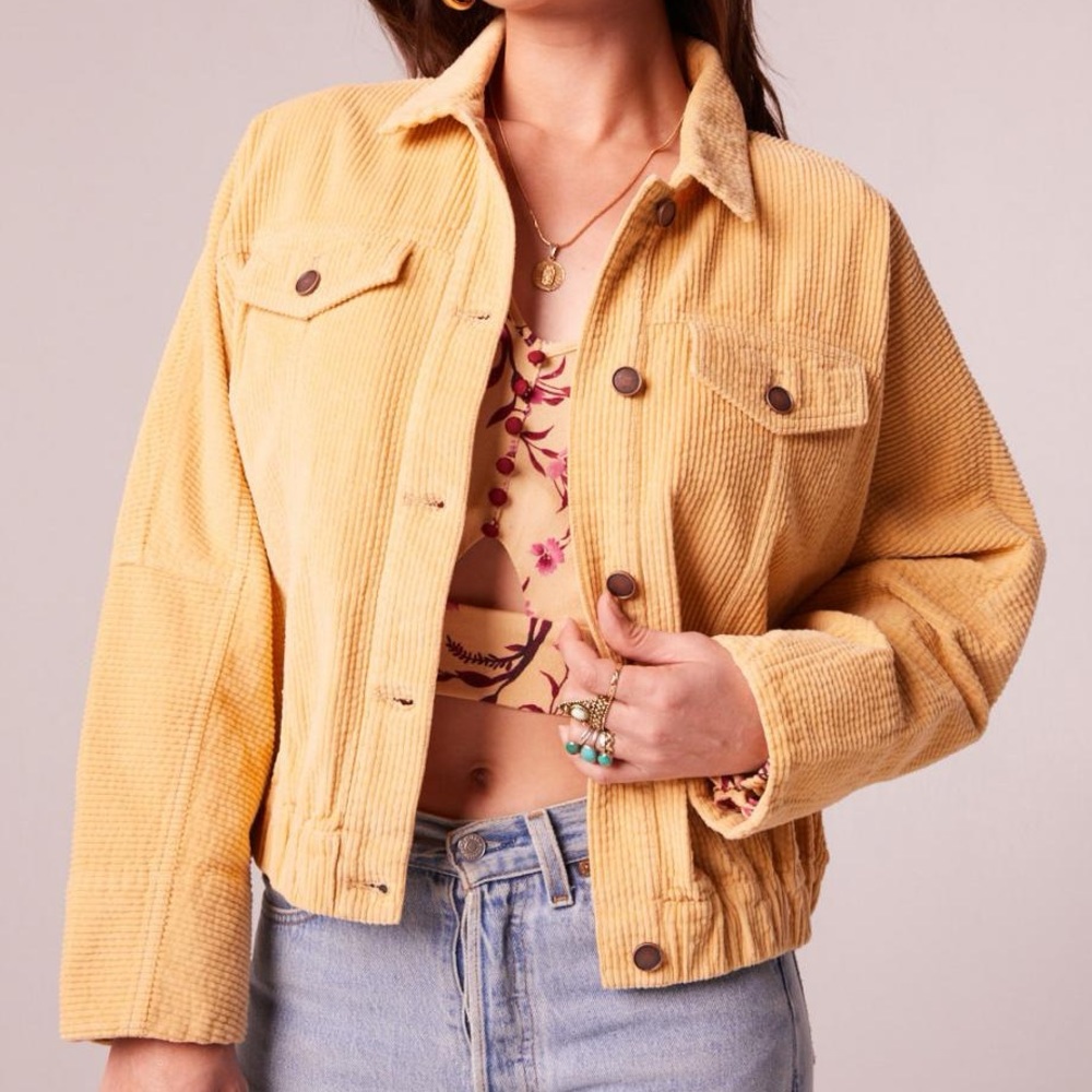 Band Of The Free Other Side Corduroy Jacket Sand NWT Size Small